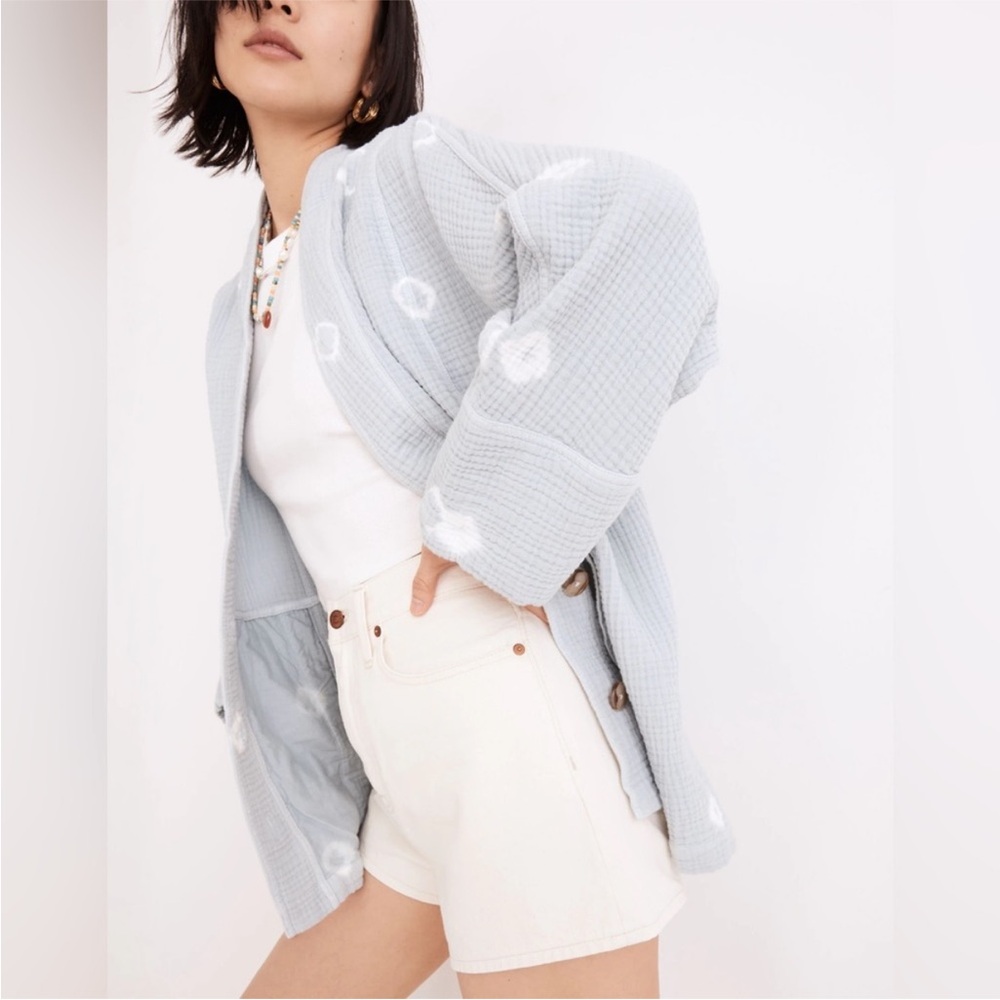 Madewell Shibori Lightspun Seamed Robe Jacket Cardigan NWOT - Picture 2 of 12